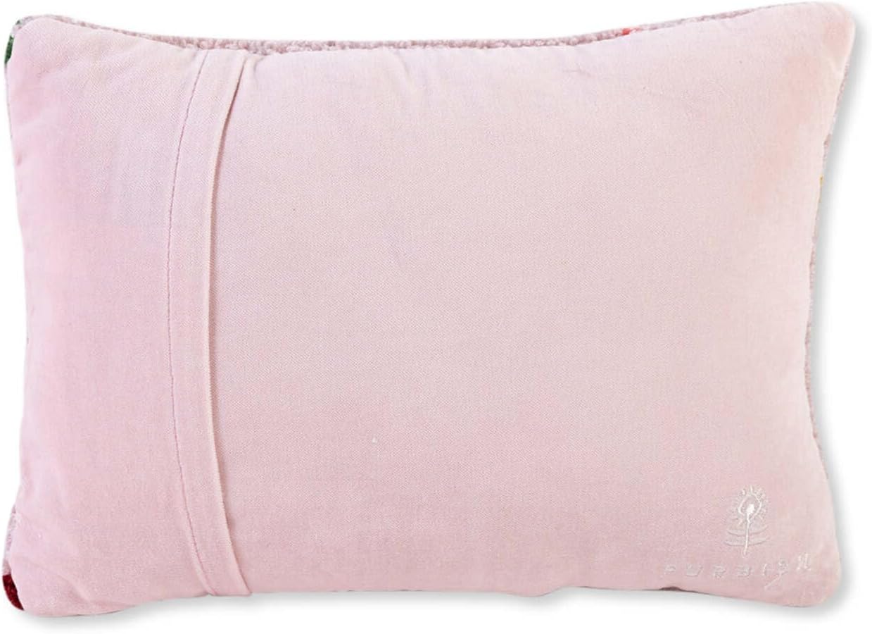 FURBISH Hook Decorative Throw Pillow - LFG - 9"x 12" - Small Embroidered Designer Pillow for Living Room, Couch, Sofa, Chair & Bed - Eclectic Home Decor