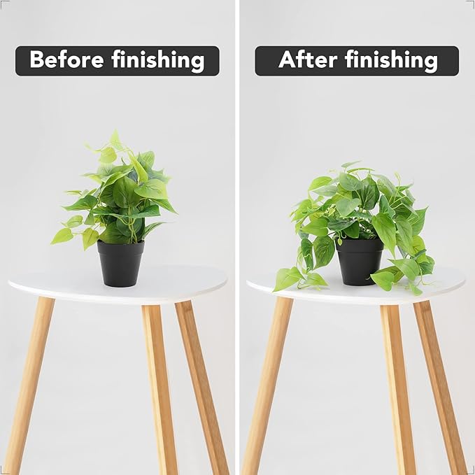 2 Pack Fake Plants Decor, Artificial Plants for Home Decor Indoor, Fake Ivy Potted Plants for Shelf Decor Realistic Faux Plants Indoor with Pot for Home Living Room Bedroom Office Decoration