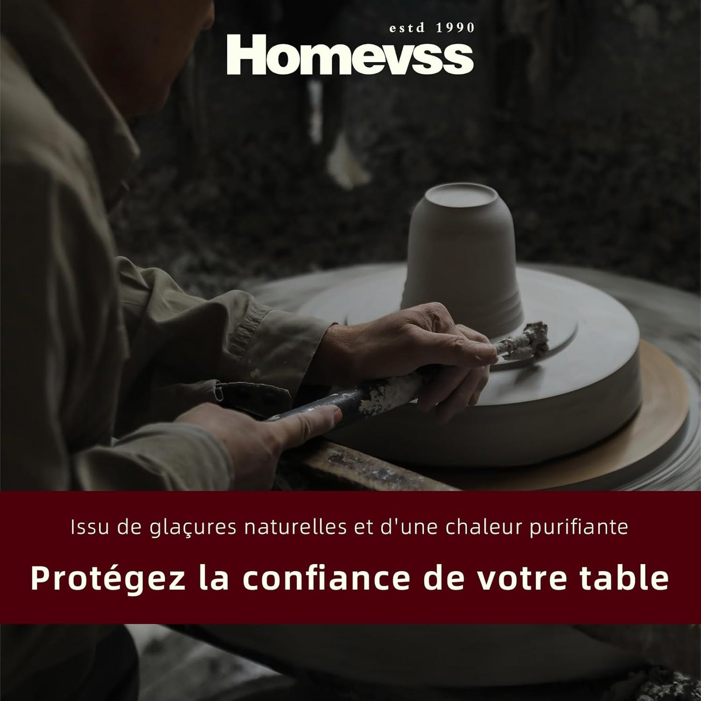 Euro-Nordic Stoneware 20pc Dinnerware Set, Reactive Glaze Bubble Frost