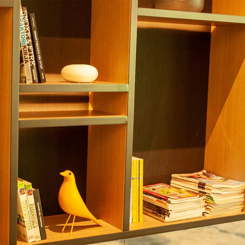 Mid Century Home Decor, House Bird, Adornment Office Home Decor, Desk Dove Ornament, Arts Pigeon Gifts, Replica Sculpture (Yellow)…