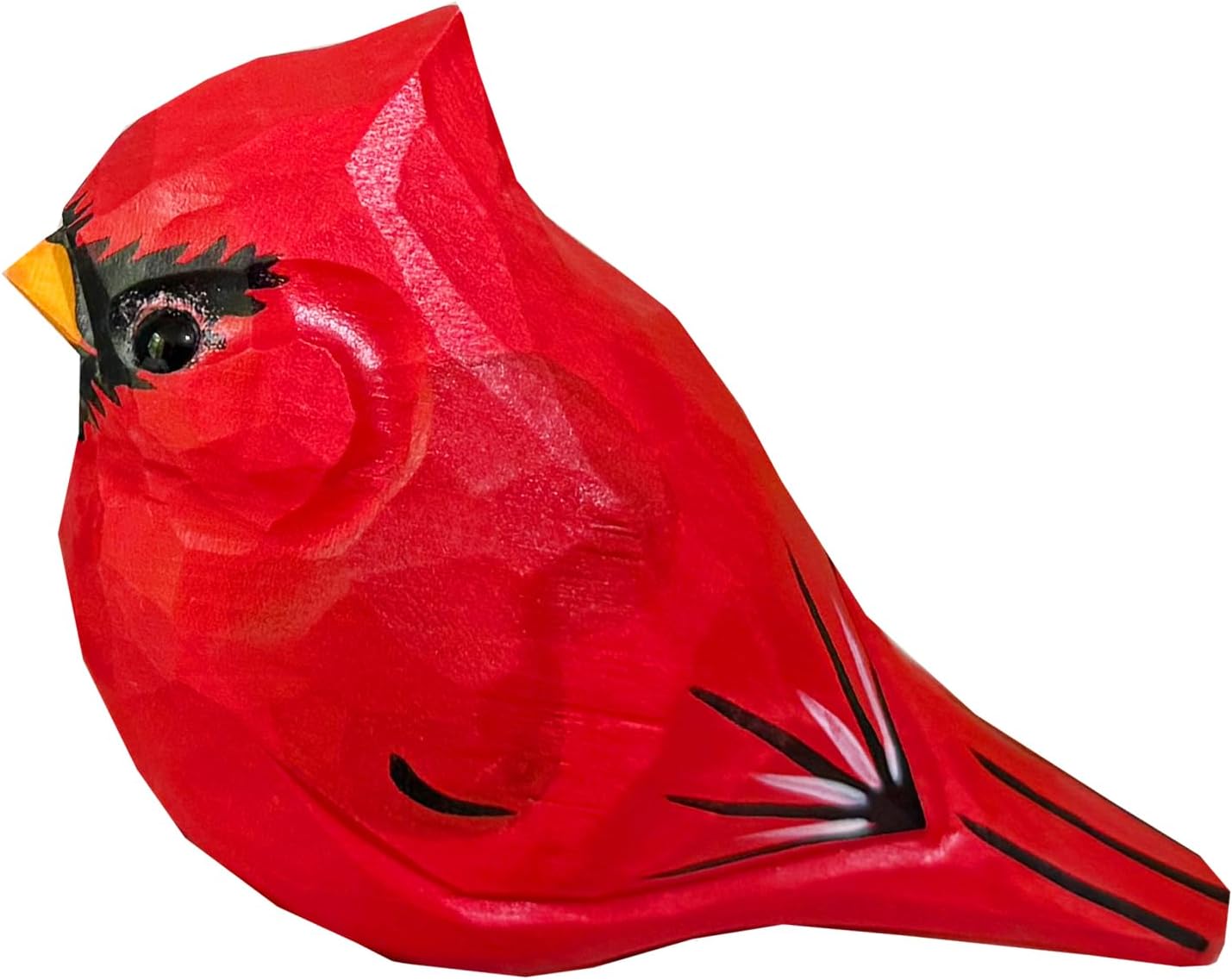 LWINGFLYER Wooden Cardinal Bird Figurines for Christmas Decoration, Artificial Bird Statue,Gift for Bird Lovers, Carved Small Animal Ornament Christmas Home Decor