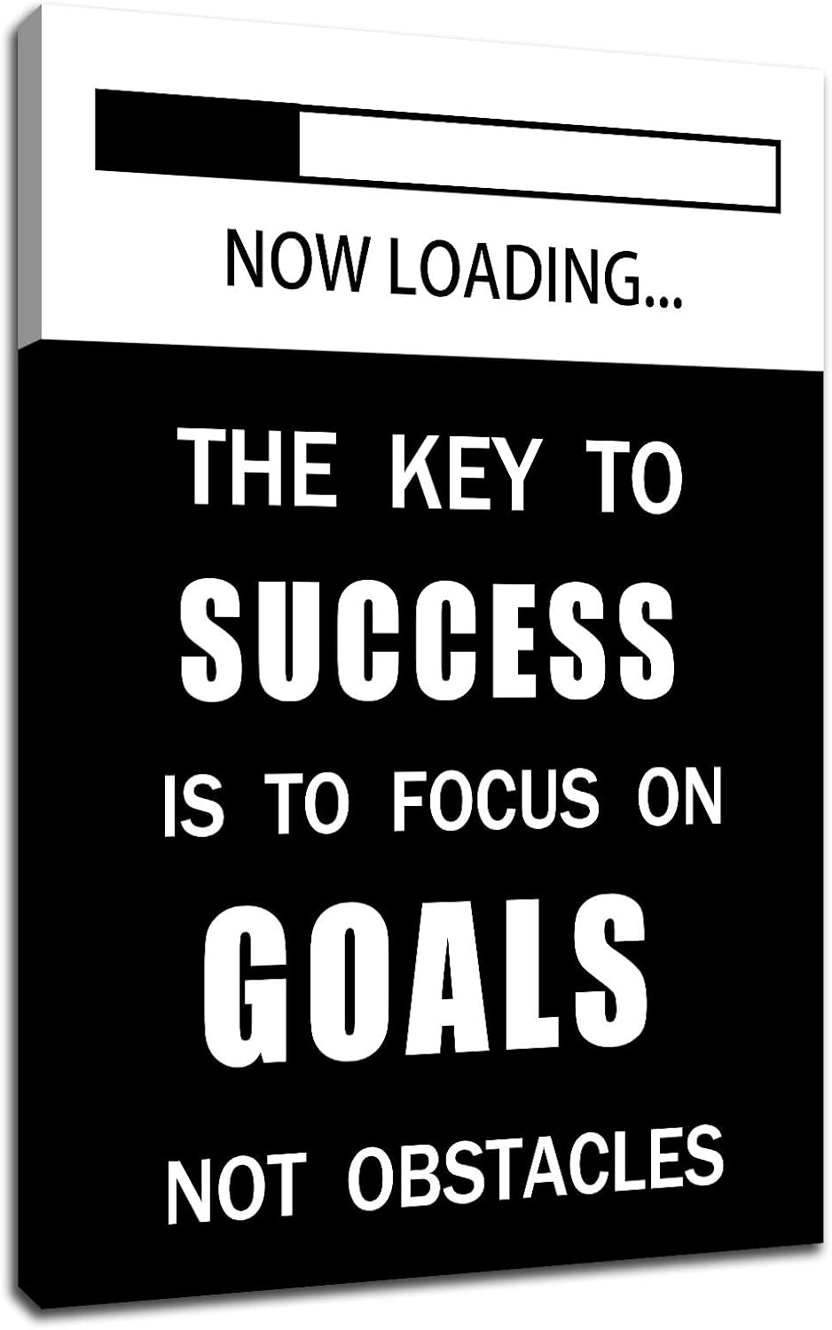 GoForArt Dream Big Motivational Canvas Wall Art, Inspirational Famous Quote Bedroom Living Room Decor, Positive Modern Landscape Mountain Office Dorm Room Poster Print (Motivational-04, 12.00" x 18.00")