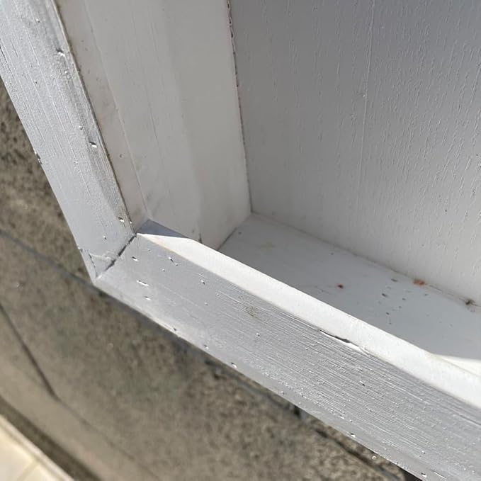 Rustic Wall Planter Frame–Handmade Whitewashed Wood Hanging Planter Box for Artificial Flowers, Succulents, Small Plants or Herbs, Farmhouse Indoor Garden Wall Decor(White)