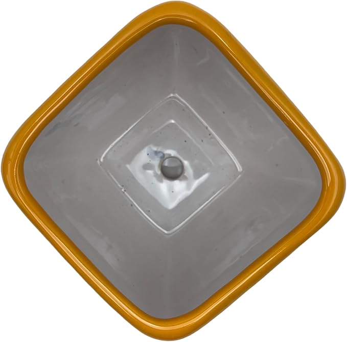 Talavera Square Planter Pot w/Saucer Folk Art Multicolor Mexican Pottery Home Decor Hand Painted Handmade Indoor Outdoor (Multi 9)