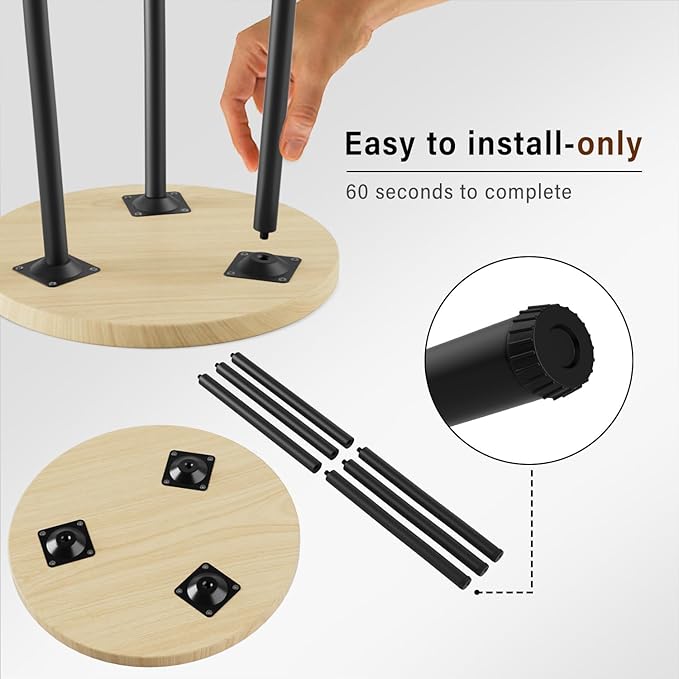 Plant Stand Indoor Outdoor: 2 Pack Indoor Plant Stand 20'' Convertible Multi-purpose Holder - Mid Century Modern Decor - Tall Plant Table for Living Room/Balcony/Garden/Patio