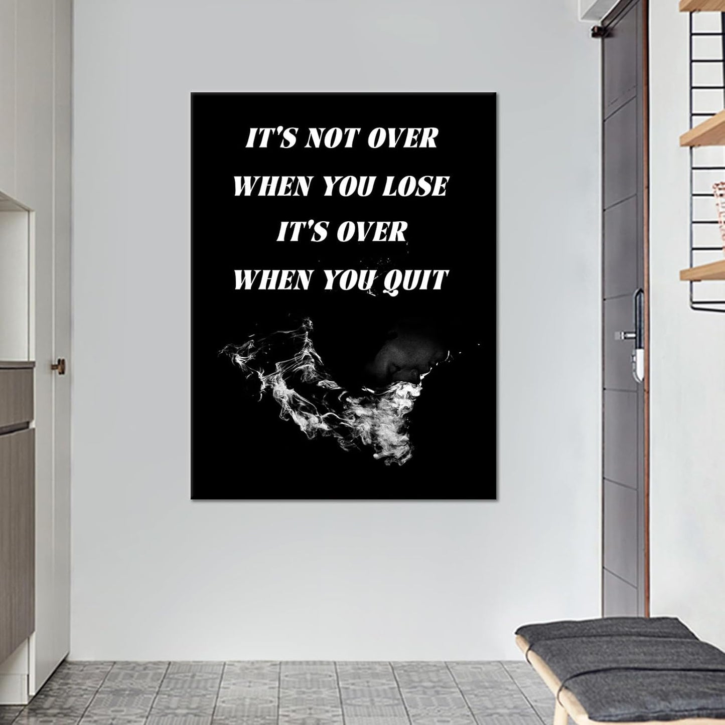 Inspirational Poster Canvas Wall Art Large Size Motivational Entrepreneur Quotes Print Positive Sign Painting Artwork for Living Room Office Gym Picture Wall Decoration Ready to Hang [30''Wx40''H]