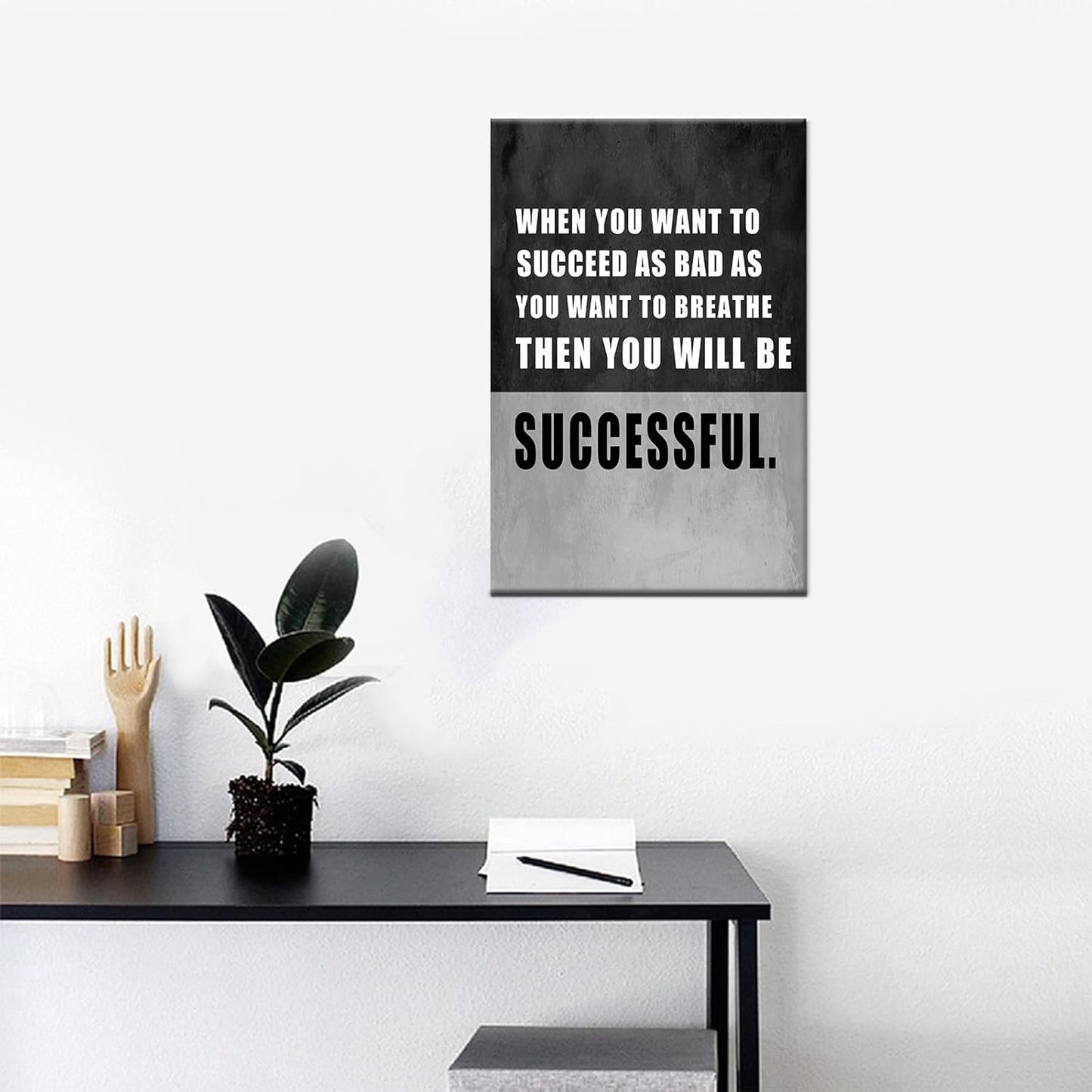 GoForArt Dream Big Motivational Canvas Wall Art, Inspirational Famous Quote Bedroom Living Room Decor, Positive Modern Landscape Mountain Office Dorm Room Poster Print (Motivational-06, 12.00" x 18.00")