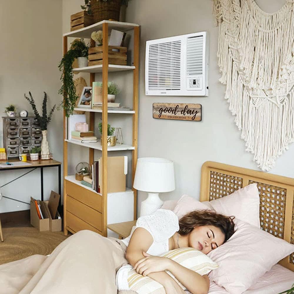 Inspirational Wall Art - Today is A Good Day for A Good Day - Decorative Hanging Wood Wall Plaque Sign Farmhouse Wall Art 16x5 Inches