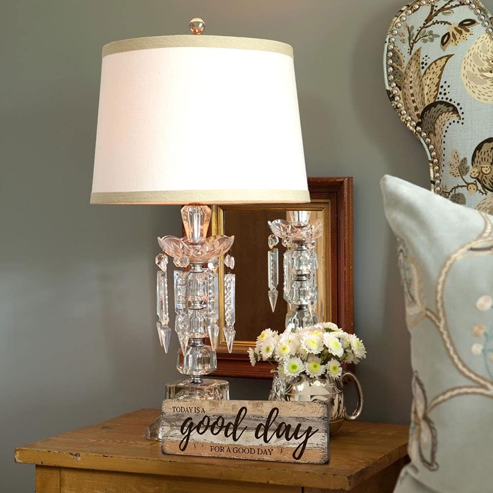 Inspirational Wall Art - Today is A Good Day for A Good Day - Decorative Hanging Wood Wall Plaque Sign Farmhouse Wall Art 16x5 Inches