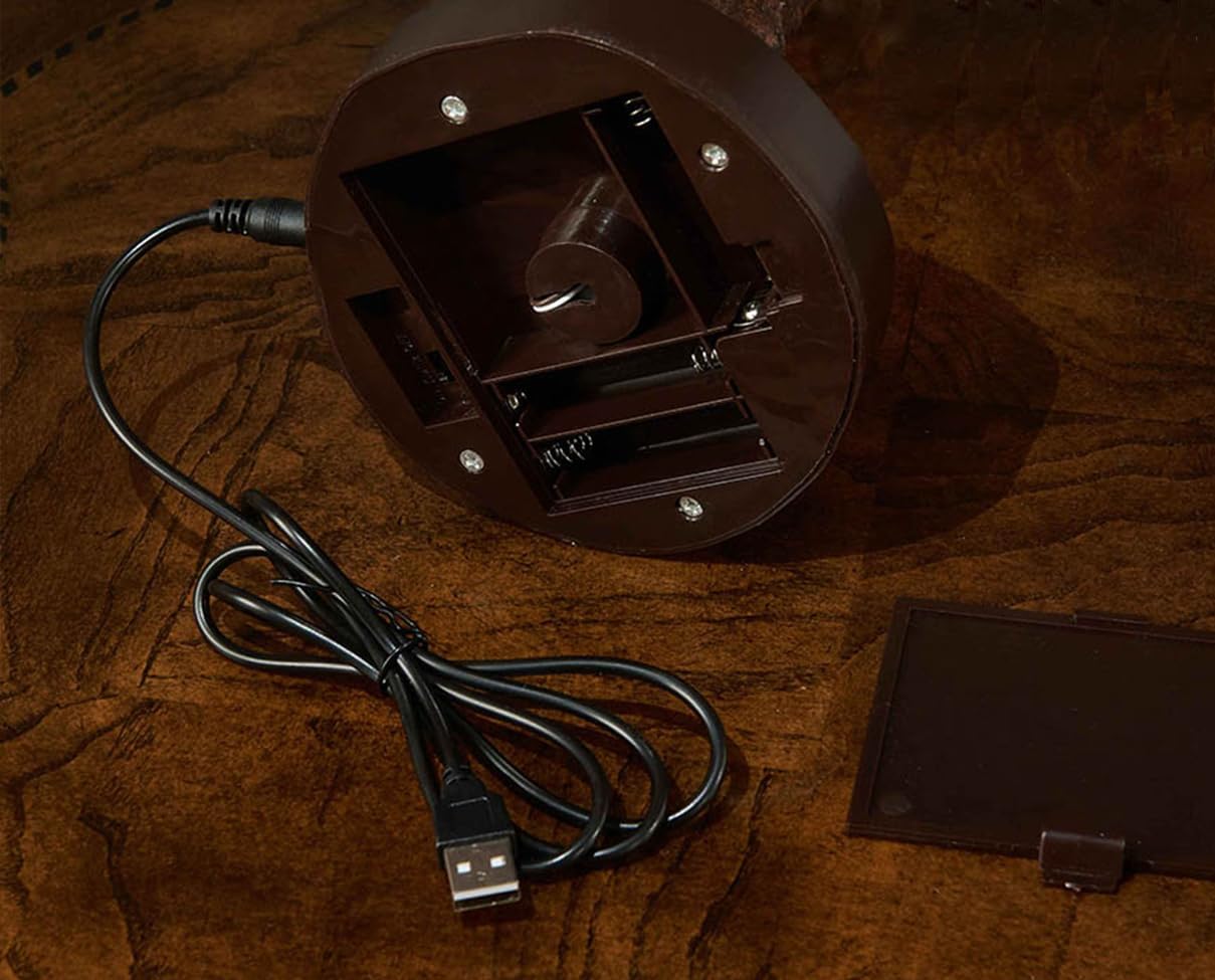 Hairui Lighted Tabletop Tree with Timer 18IN, Faux Hogweed Tree with Lights Battery Operated and USB Plug in for Room Fireplace Table Thanksgiving Christmas Decoration Inside