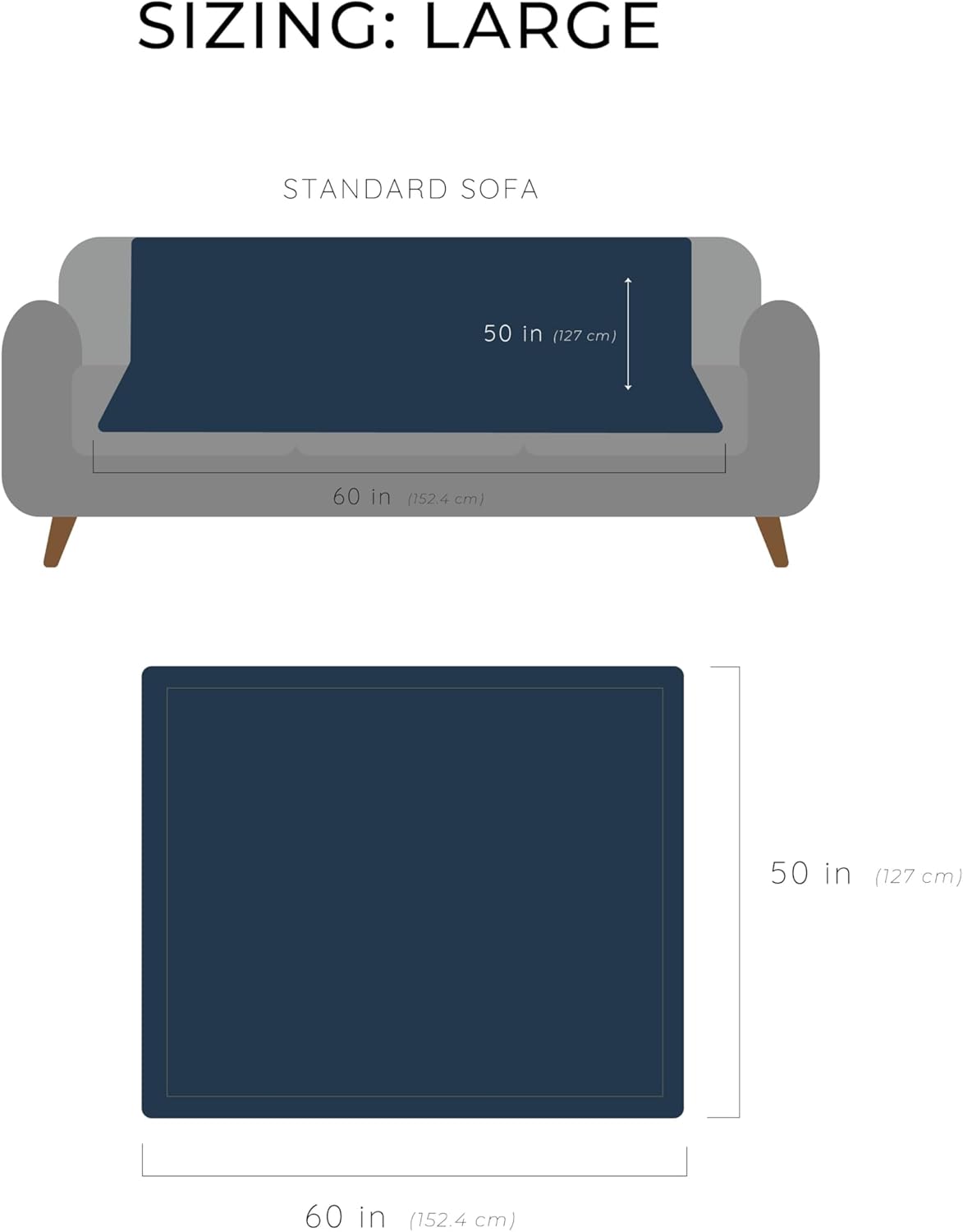 GRACED SOFT LUXURIES Throw Blanket Super Soft Warm Elegant Cozy Comfy Cozy Decorative Textured Faux Fur for Home, Bed, Couch, Sofa, Travel (Large 50" x 60", Blue)