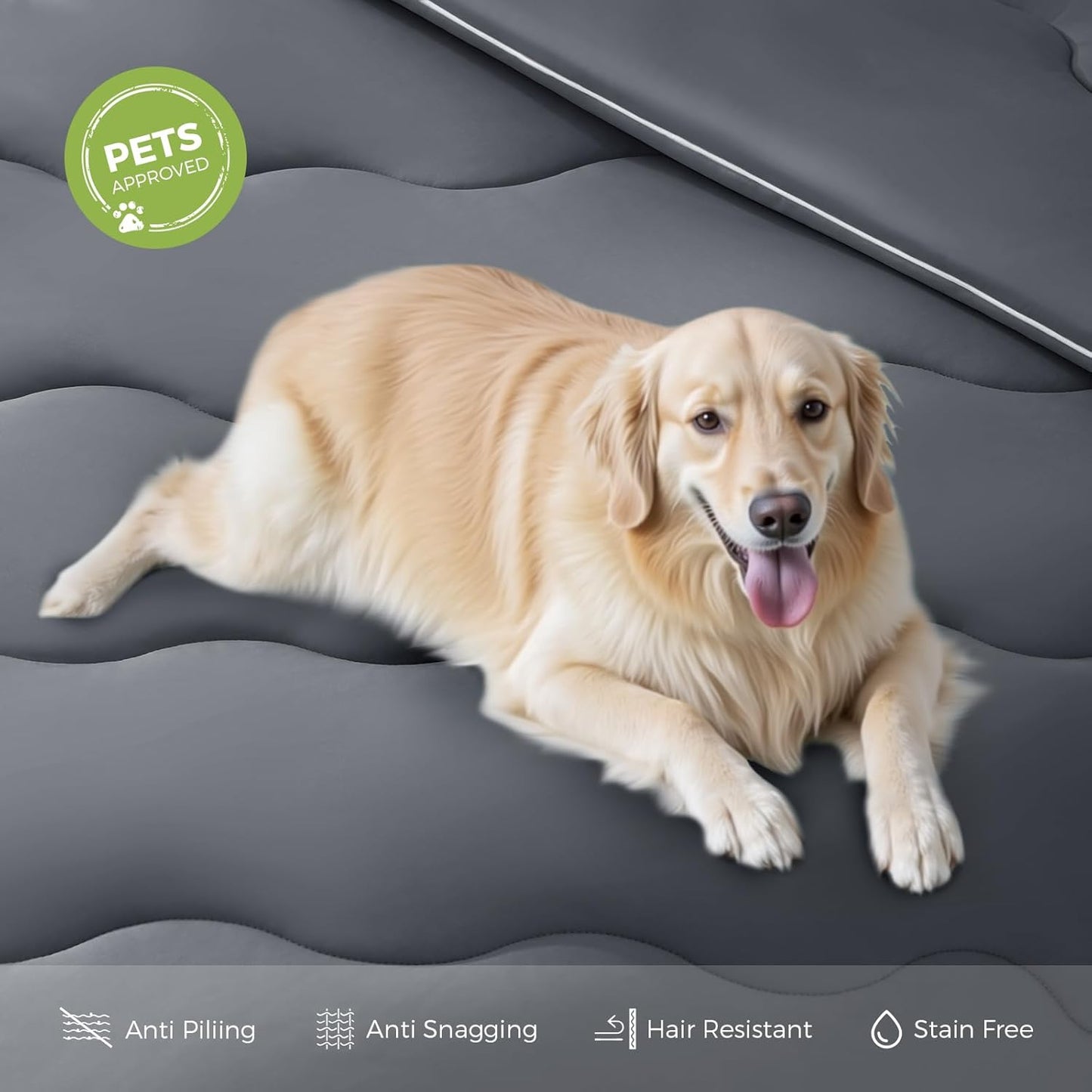 EASELAND All Season Cooling Comforter Queen, Cold Touch Fabric Absorbs Body Heat, 300GSM Super Soft, Cooling Blanket for Night Sweats Hot Sleeper (Dark Gray-All Season, Queen(90"x90"))