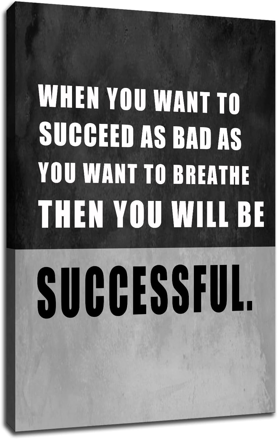 GoForArt Dream Big Motivational Canvas Wall Art, Inspirational Famous Quote Bedroom Living Room Decor, Positive Modern Landscape Mountain Office Dorm Room Poster Print (Motivational-06, 12.00" x 18.00")