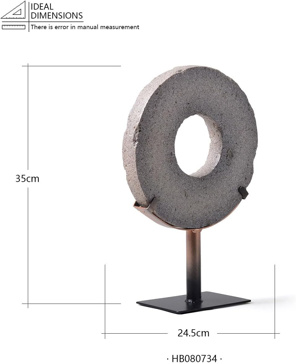 HAUCOZE Modern Sculpture Decor Abstract Statue Figurine Screen Arts Gifts Bookshelf Crafts Polyresin 13.8 inch