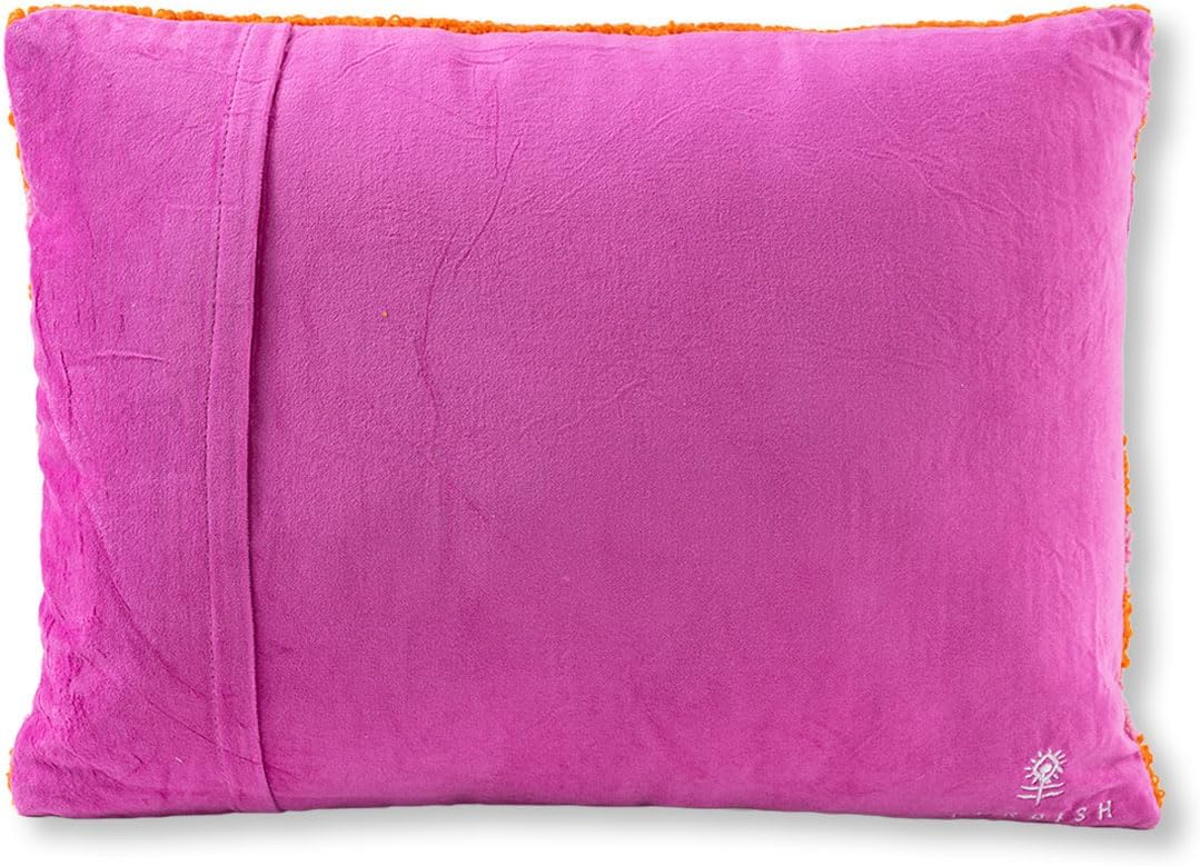 FURBISH Hook Decorative Throw Pillow - STFU - 12"x16" - Small Embroidered Designer Pillow for Living Room, Couch, Sofa, Chair & Bed - Eclectic Home Decor