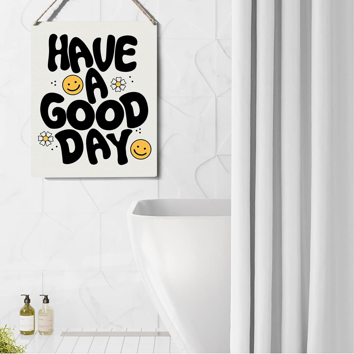 Inspirational Quote Sign Classroom Decor Have a Good Day Wall Sign Plaque Hanging Posters Artwork 8”X10” Rustic Home Office Decoration