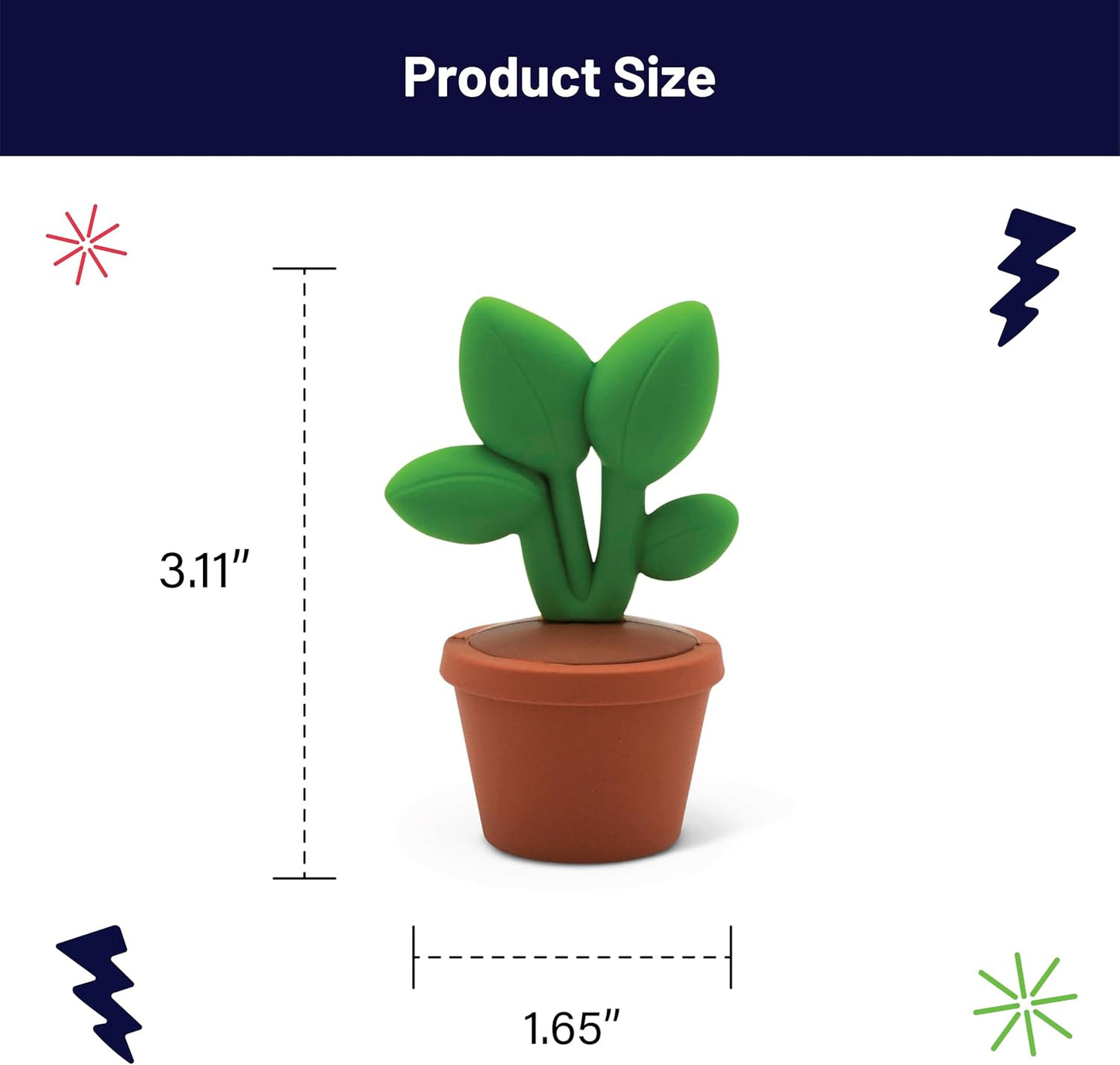 Mini Garden Figurines for Desk Decor – Cute Accessories for Fairy Gardens, Terrariums, Succulent Pots & Office Spaces – Tiny Plant Decor Statues - Pilea Plant