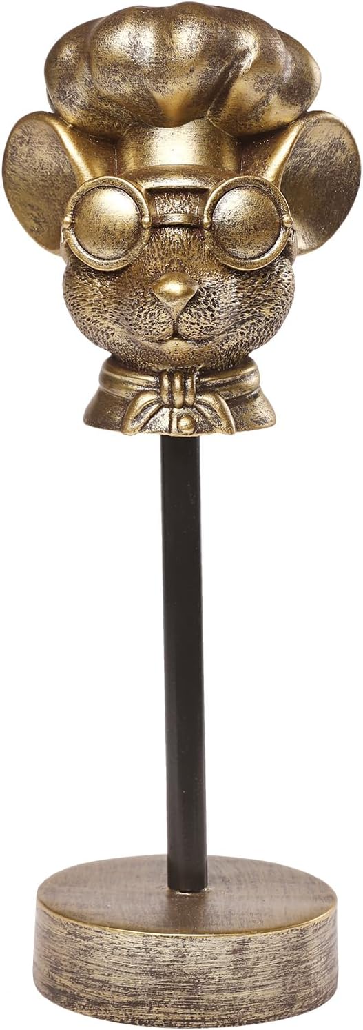 Handcrafted Resin Sculpture (Rat)- Statue Decoration Modern Home Decor Accent, Trending Living Room & Office Decor, Elegant Tabletop & Shelf Decor for Desk, Bookshelf, Nightstand