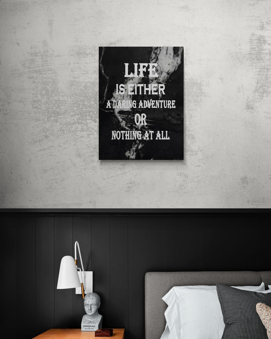 GoForArt Motivational Canvas Wall Art, Famous Quote Inspirational Prints Wall Decor, Positive Poster for Office Living Room, Bedroom Dining Room Artwork Home Decoration 12x18in