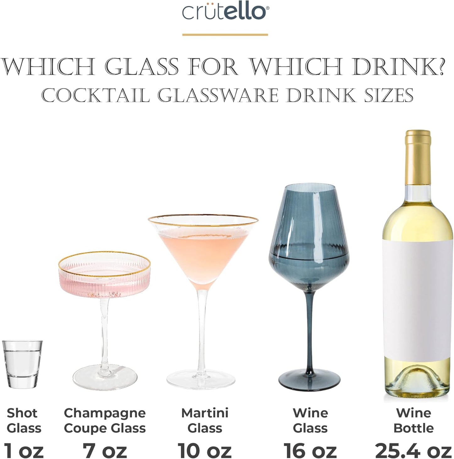 Crutello Modern Colored Wine Glasses 16 oz Glassware - Colorful Glasses Set of 6, Unique Fluted Colored Glassware with Ribbed Texture, Art Deco Red & Fancy White Wine Glass