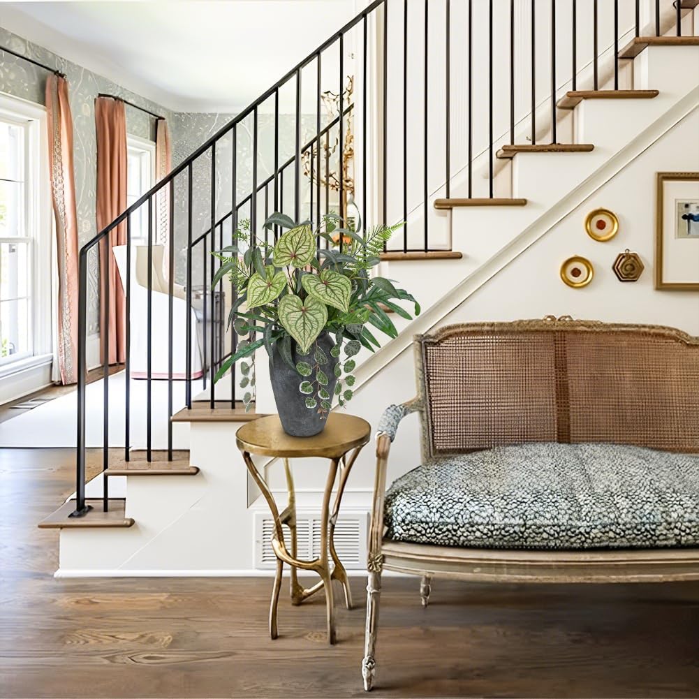 DILATATA Artificial Greenery Stems Box Set, 5 Kinds Mixed Eucalyptus Leaves Trailing Vine Plant Monstera Leaf Faux Plants for DIY Bouquets Wedding Floral Arrangements Table Centerpieces Vase Decor