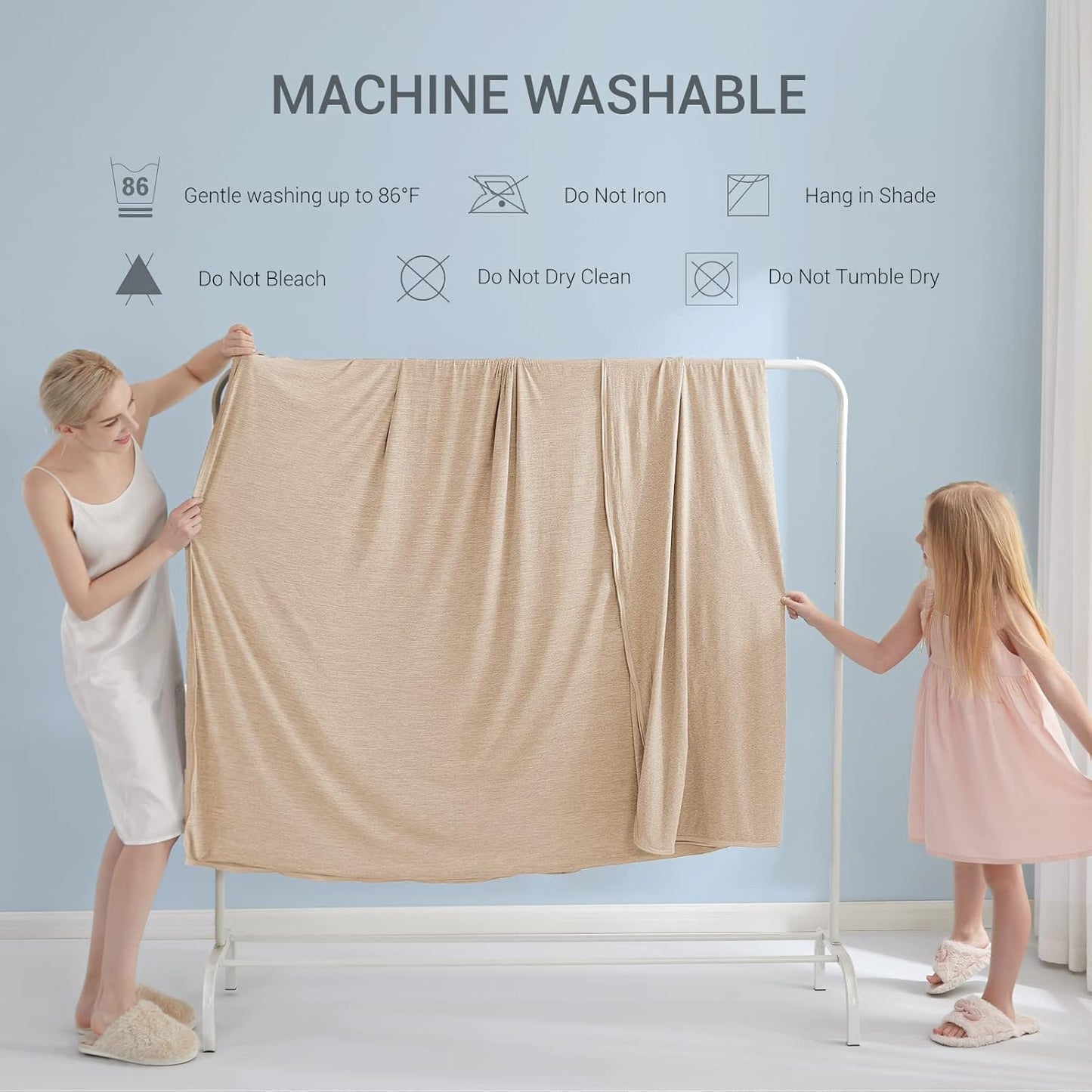 Marchpower Arc-Chill Cooling Blanket for Hot Sleepers Twin Size, Double-Sided Design Japanese Cooling Fiber Absorbs Body Heat, Lightweight Soft Cold Blanket for Sleeping Summer Bed