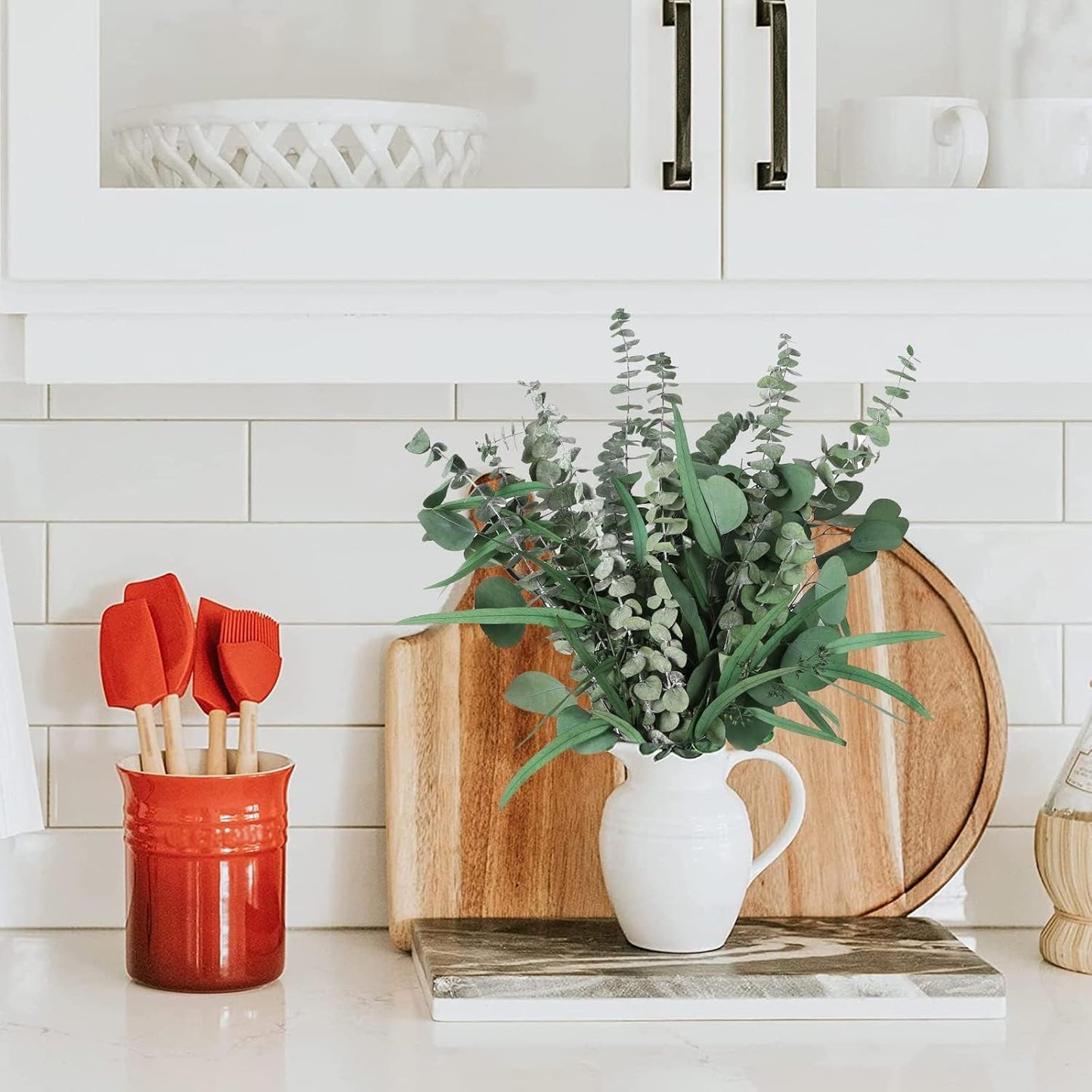 Eucalyptus Stems Mixed Dried Eucalyptus Bundle 15PCS Natural Eucalyptus Stems Greenery Plant for Wedding Bouquet Shower Hanging Home Spring Decoration