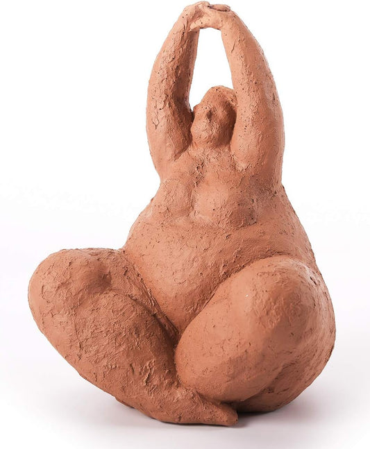 HAUCOZE Lady Sculpture Decor Woman Figurine Statue Modern Arts Gifts Polyresin 10 inch