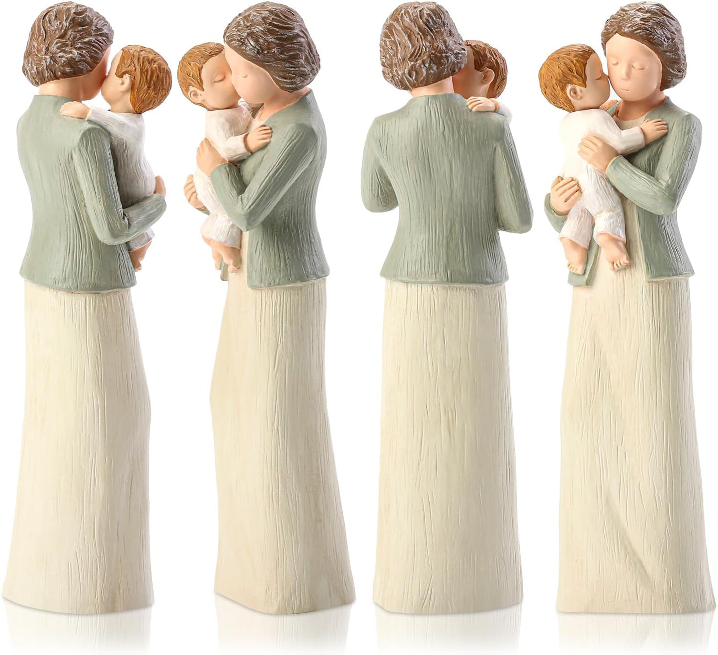 Grandma Figurines, Sculpted Hand-Painted Grandmother and Grandchild Figures Birthday Gifts
