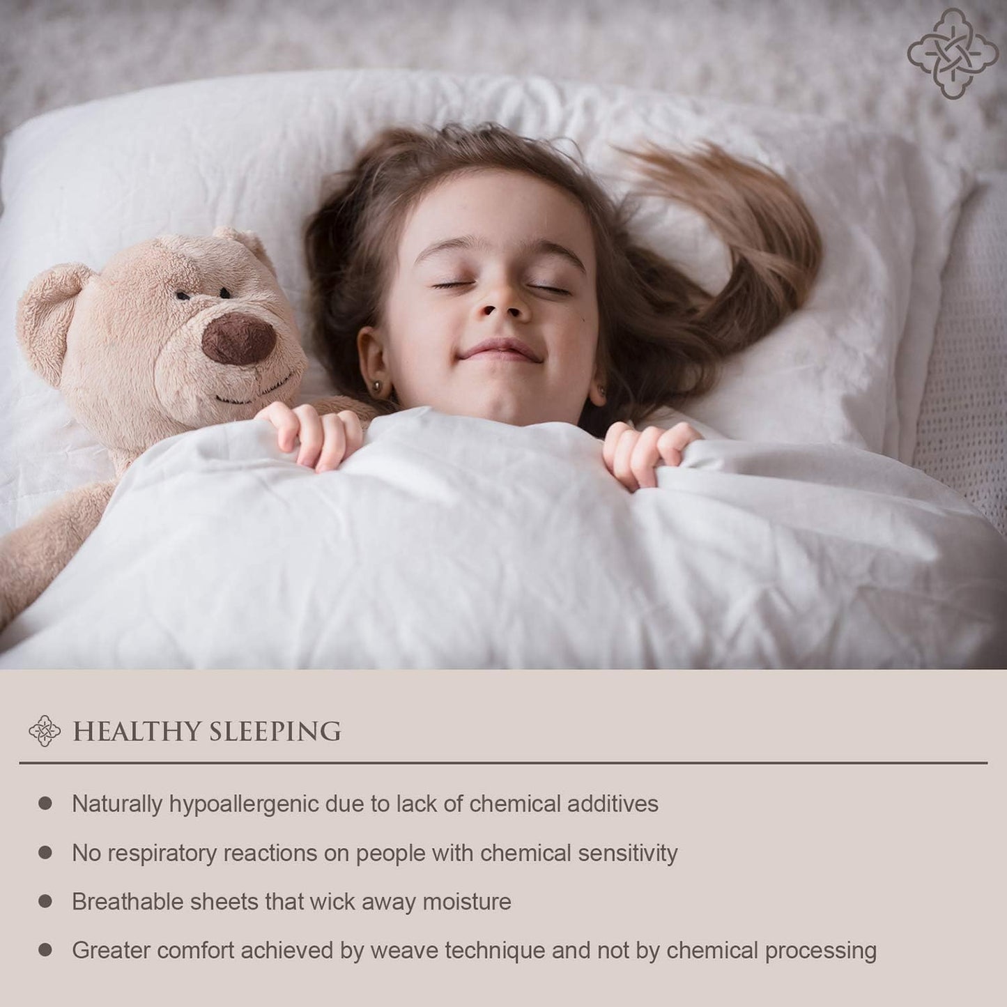 Bioweaves 100% Organic Cotton Pillow Cases 300 Thread Count Soft Sateen Weave GOTS Certified – Standard/Queen Size, Set of 2, Stone