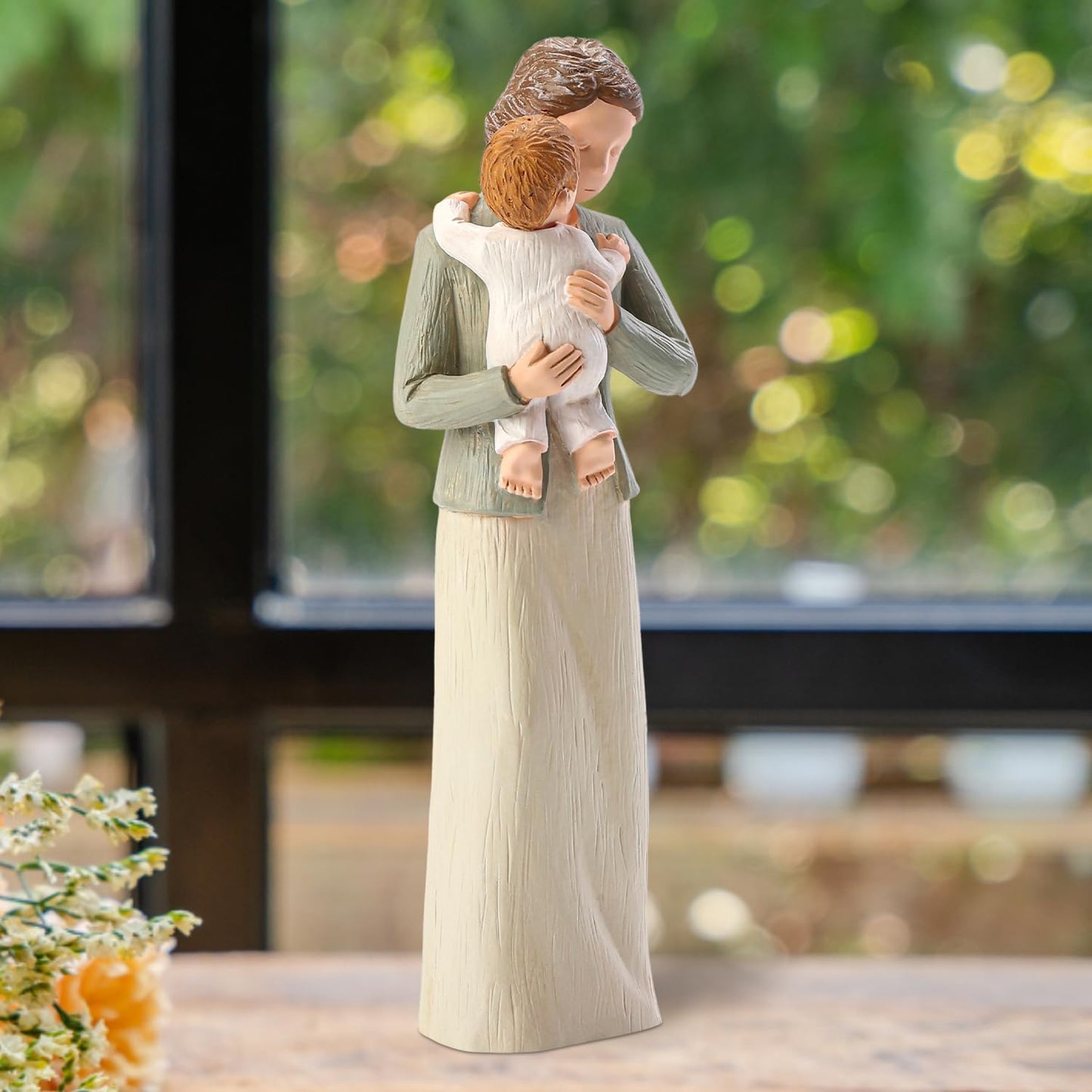Grandma Figurines, Sculpted Hand-Painted Grandmother and Grandchild Figures Birthday Gifts