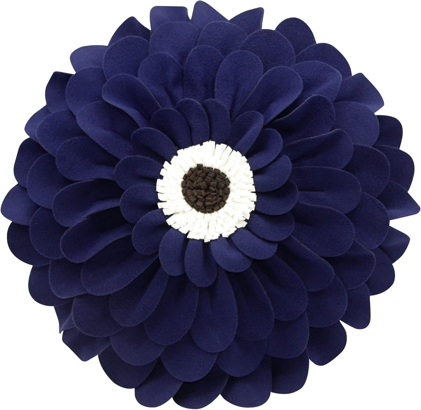 Decorative Flower Pillows 3D Happy Daisy Throw Pillow - Patented Flower Shaped Pillow For Home Decor Round Soft & Cozy Couch & Bed Pillow