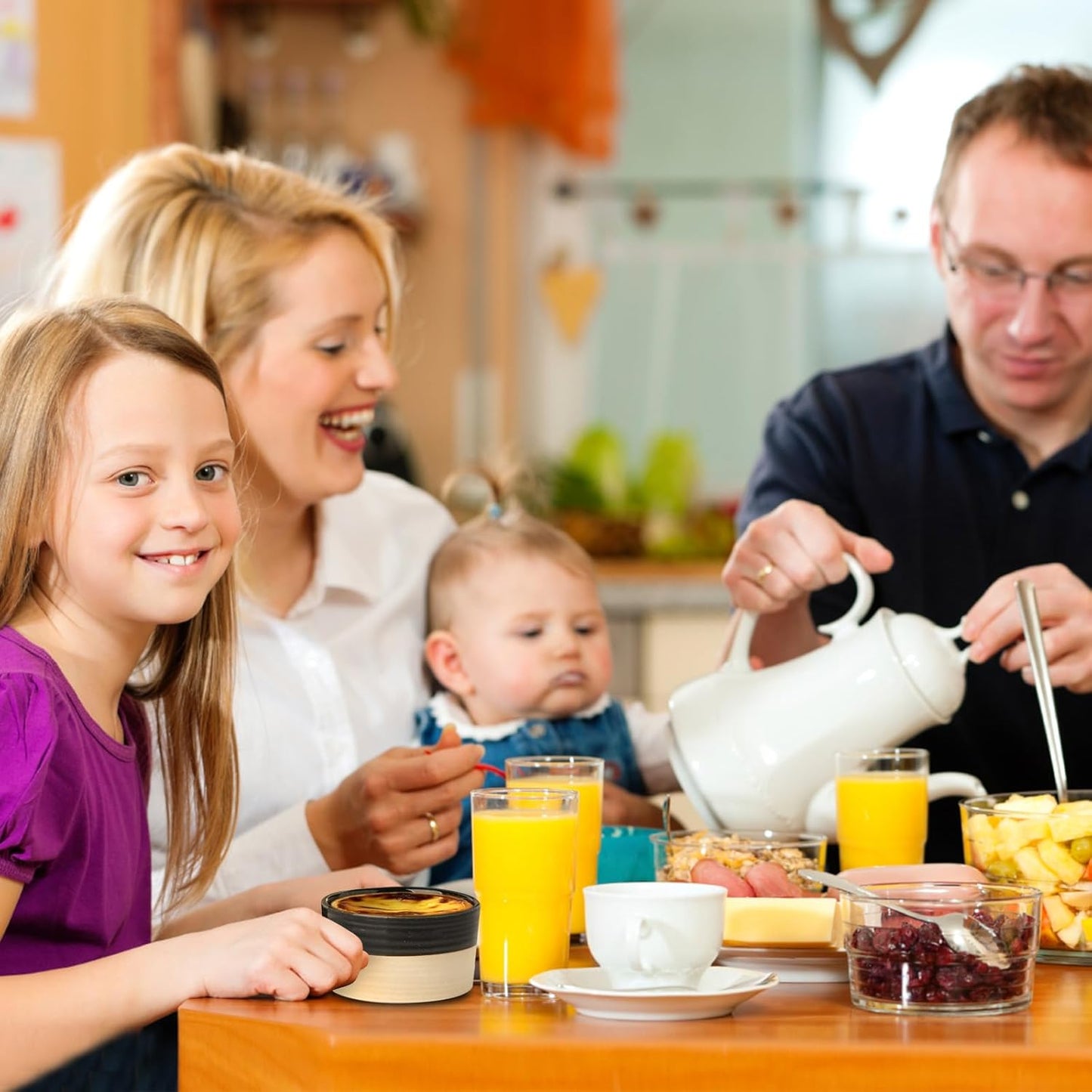 Hasense Porcelain Ramekins 4 oz Oven Safe, Mini Souffle Dishes Set of 6, Stylish Baking Cups, Perfect for Creme Brulee, Ice Cream, Dipping, Desserts, Appetizers, Glossy Black & Matte Ash Gray
