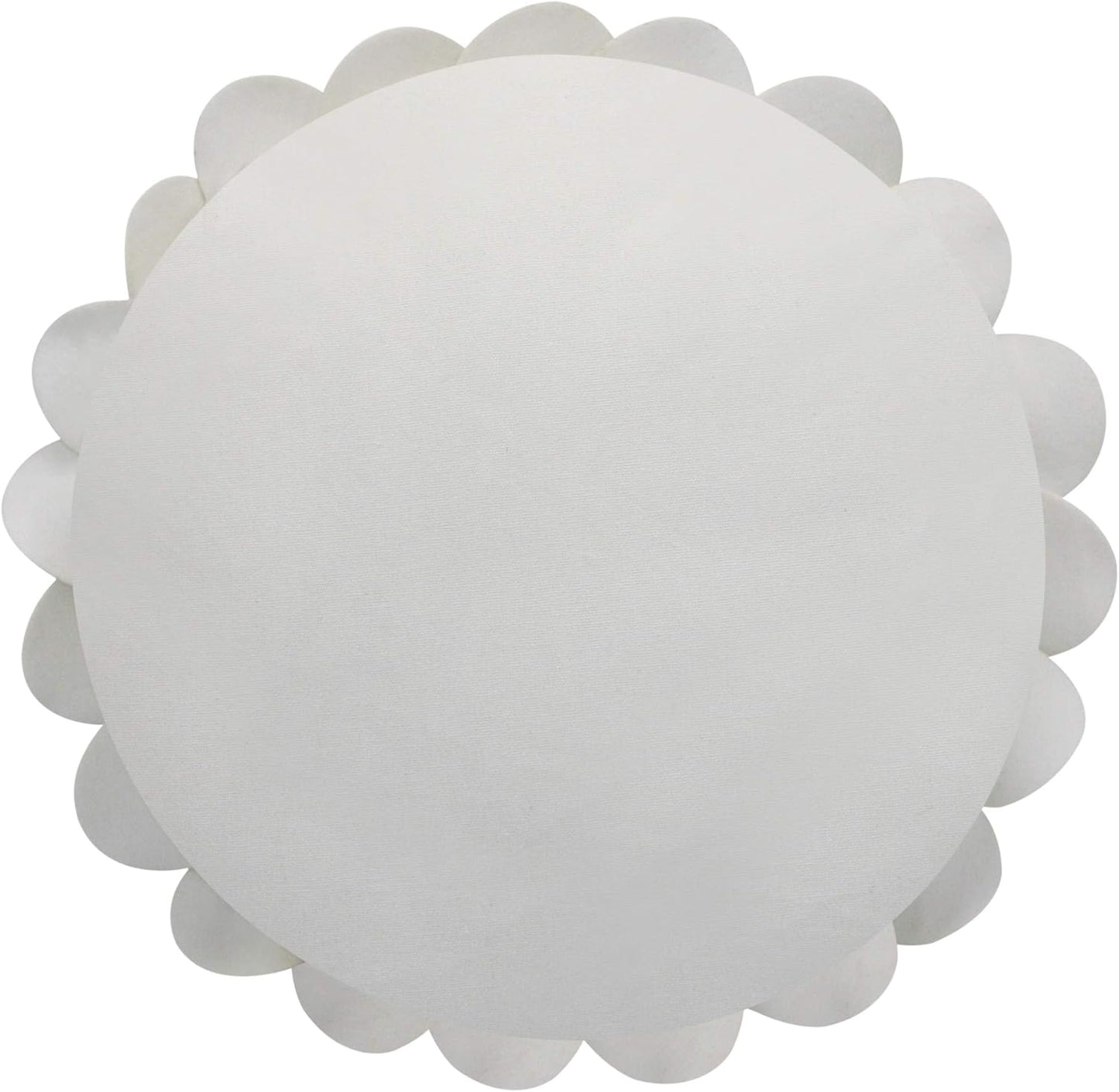 Contempo Lifestyles Decorative Daisy Throw Pillow - 3D Design Patented - Soft & Cozy Couch & Bed Pillow - 14" Flower, 13" with Insert, Ivory/Gold