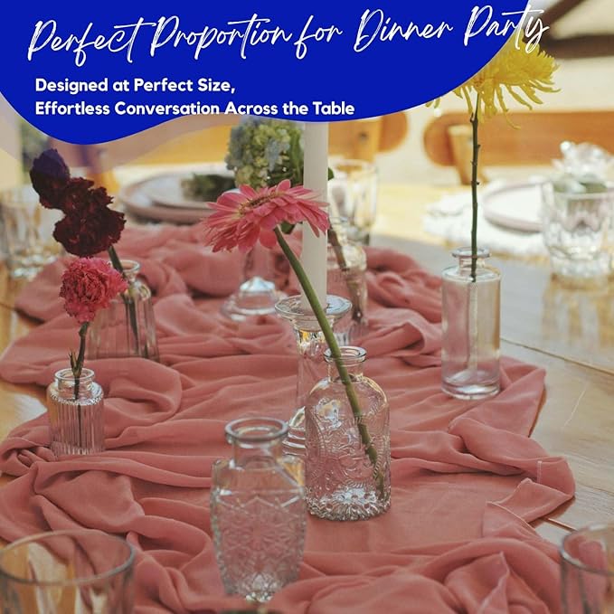 16 Pack Glass Bud Vases for Centerpieces - Bulk Small Flower Vases Set of 16, Mini Vintage Vases, 4 Styles for Party, Wedding Decorations, Baby Shower, Home Table Flower Décor (Clear)