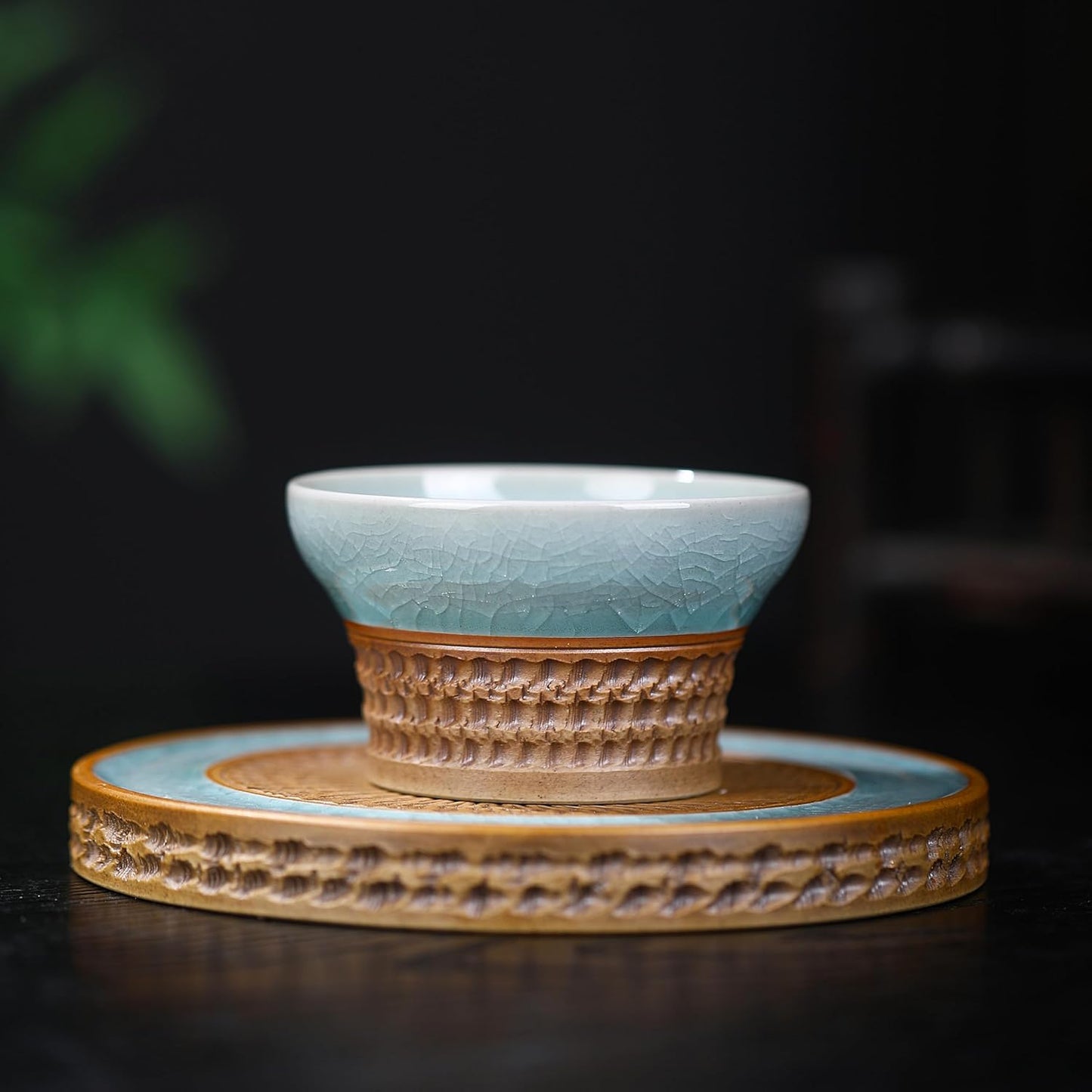 Handmade Ceramic Tea Cup, Traditional Japanese Chinese Style, with Exquisite Hand - Painted Patterns, High - quality Porcelain