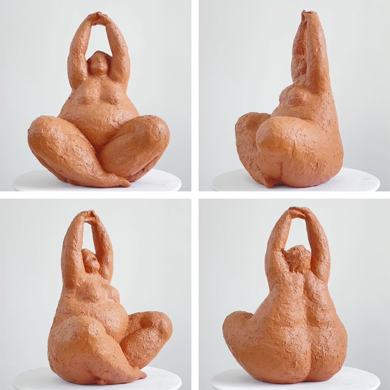 HAUCOZE Lady Sculpture Decor Woman Figurine Statue Modern Arts Gifts Polyresin 10 inch