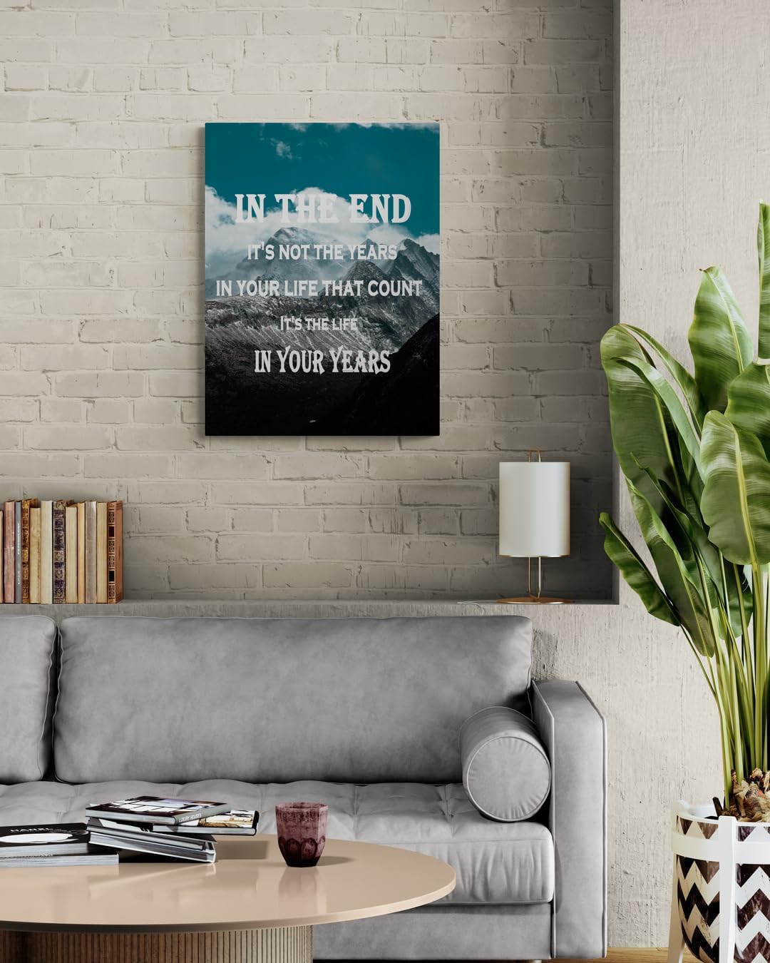 GoForArt Mountain Motivational Wall Art, Famous Quote Inspirational Prints Wall Decor, Canvas Wall Art For Office Living Room, Bedroom Dining Room Artwork Home Decoration 12x18in