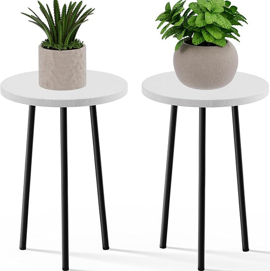 Plant Stand Indoor 20 Inch: Mid Century Plant Holder 2 Pack Corner Plant Stand - Tall Plant Table for Indoor Plants Home & Garden Decor