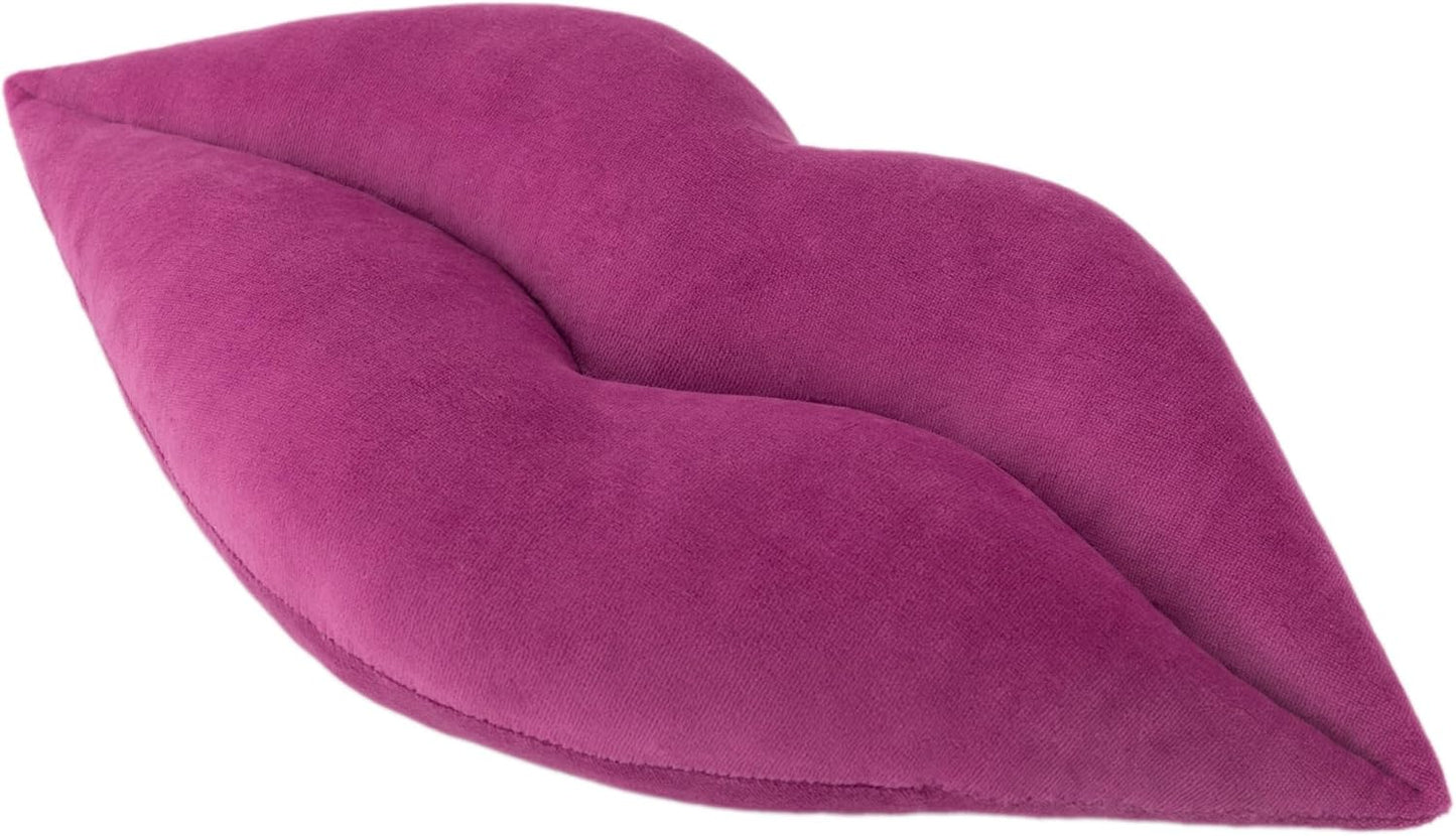 KINGROSE 3D Lip Throw Pillow Cute Decorative Pillows Soft Cushion for Sofa Couch Bed Home Decor Girls 11 x 18 Inches Purple