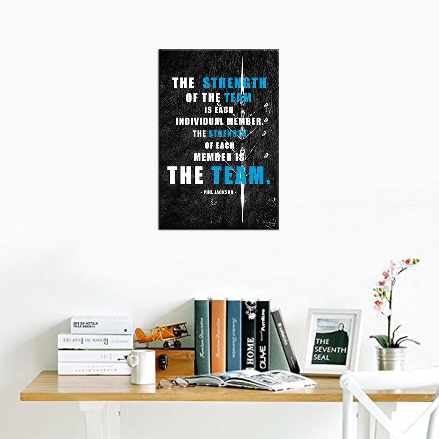 GoForArt Dream Big Motivational Canvas Wall Art, Inspirational Famous Quote Bedroom Living Room Decor, Positive Modern Landscape Mountain Office Dorm Room Poster Print (Inspirational-09, 12.00" x 18.00")