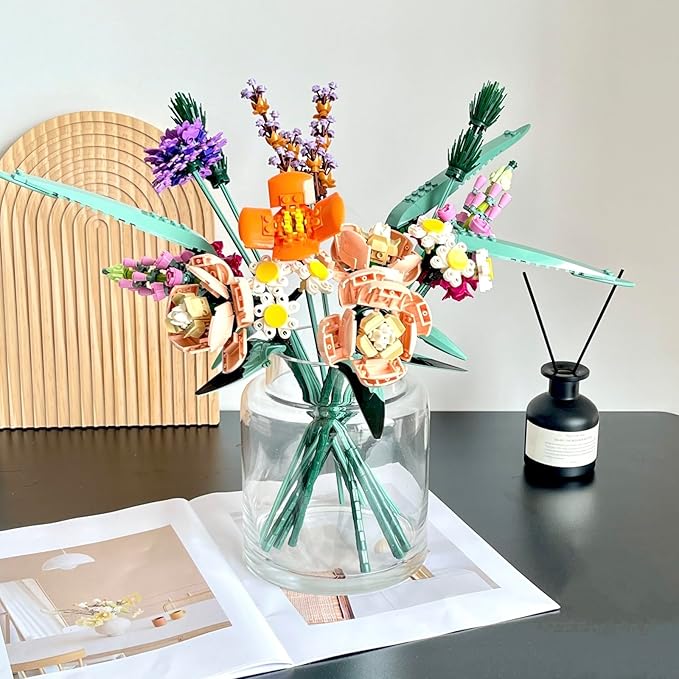 BLOFLO Clear Glass Vase, 7 Inch Large Glass Vase for Flowers, Modern Thick Glass Flower Vases for Centerpieces, Decorative Glass Cylinder Hydroponic Vase for Wedding, Home, Office (Clear, 7Inch)