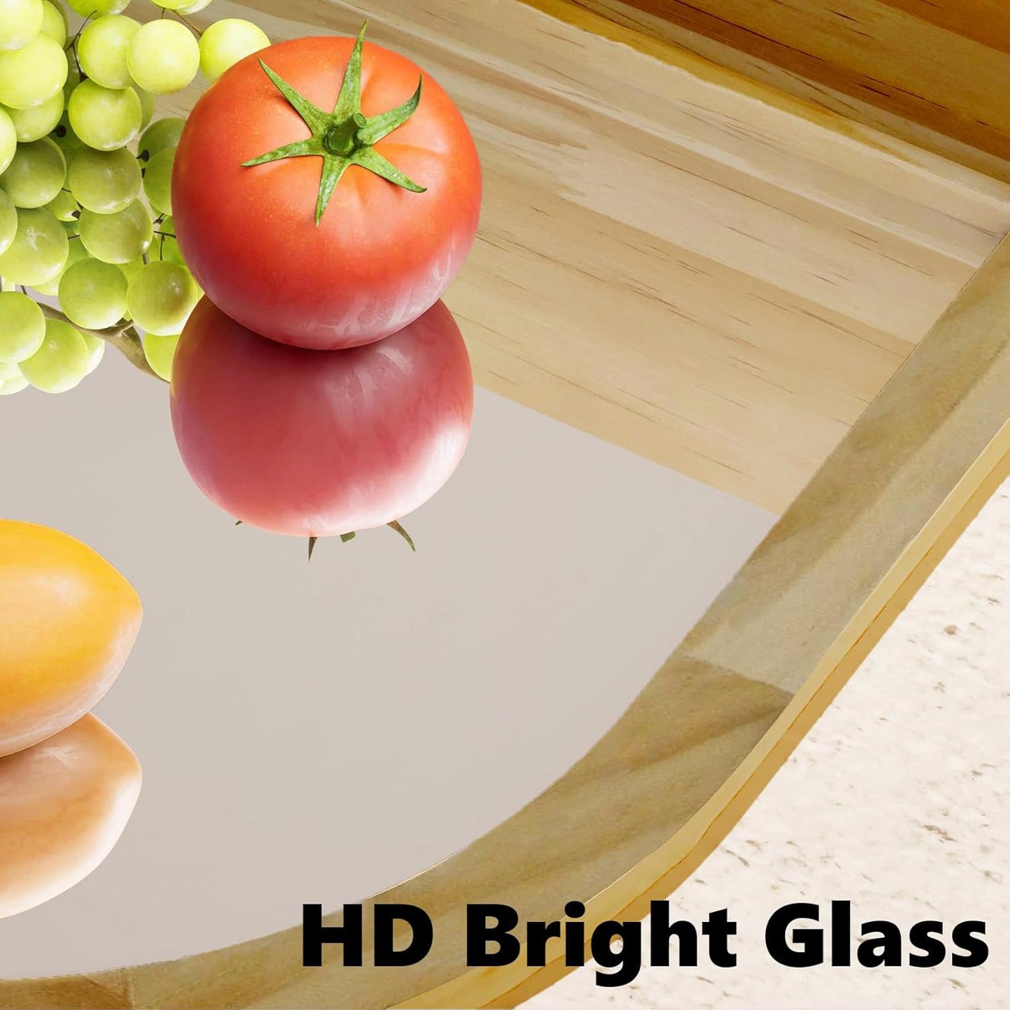 Entryway Mirror with Hooks, 22x14 Inch Boho Wall Mirror with Removable Shelf, Oval Solid Wood Framed, Handmade Rattan Wall Mirror for Over Sink, Bathroom, Bedroom, Living Room, Hallway, Vanity