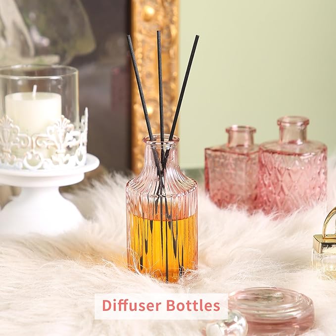 Glass Bud Vases in Bulk Set of 30 Pcs,Small Glass Vases for Flowers as Wedding Centerpieces for Tables,Clear Flower Vases Suitble for Wedding Decorations,Home Decor (Light Pink, 30 pcs)