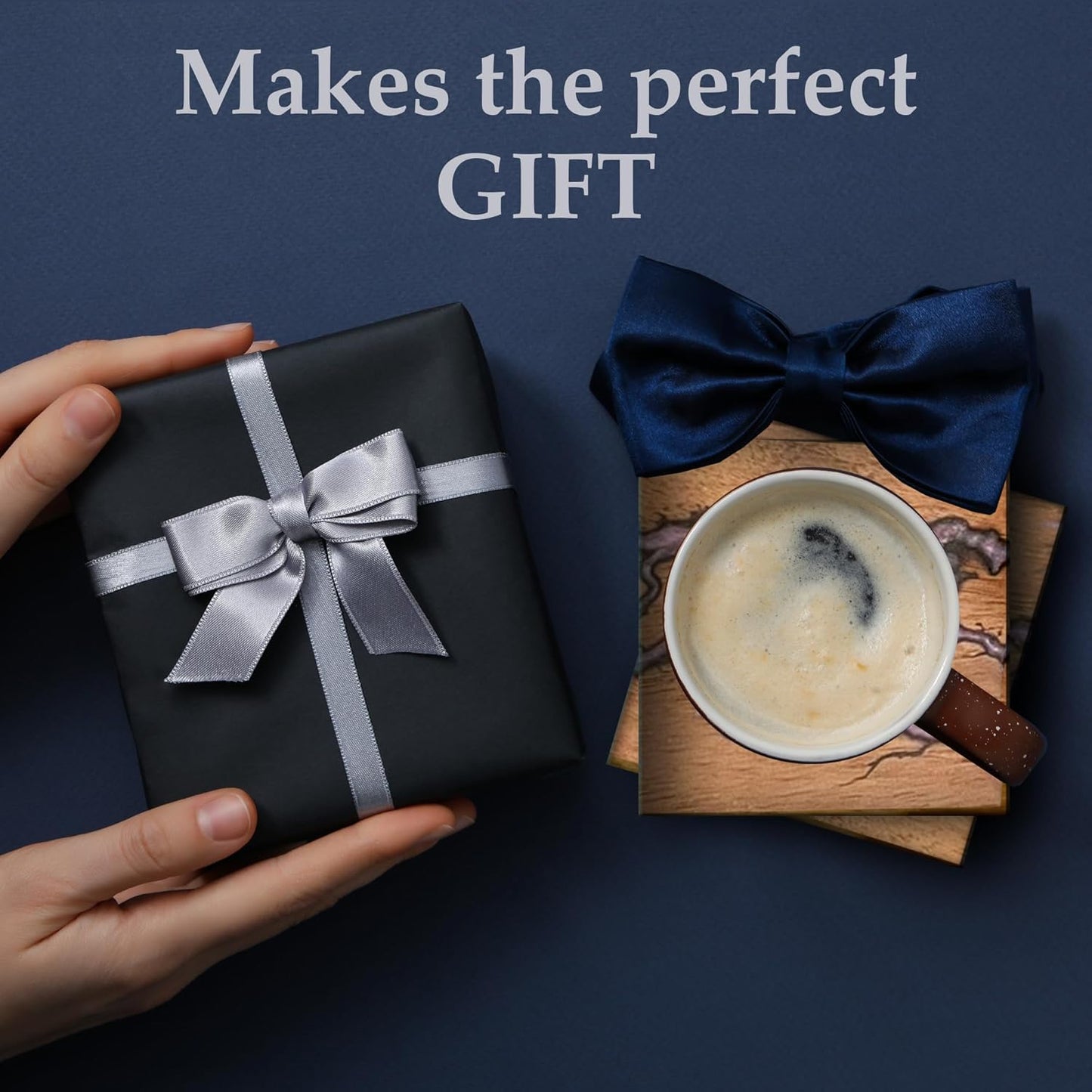 Beautiful Epoxy Resin and Wood Coaster Set - Ideal for Tabletop Protection - Enhance Your Coffee Table Decor - (Frcatal Burning Pink)