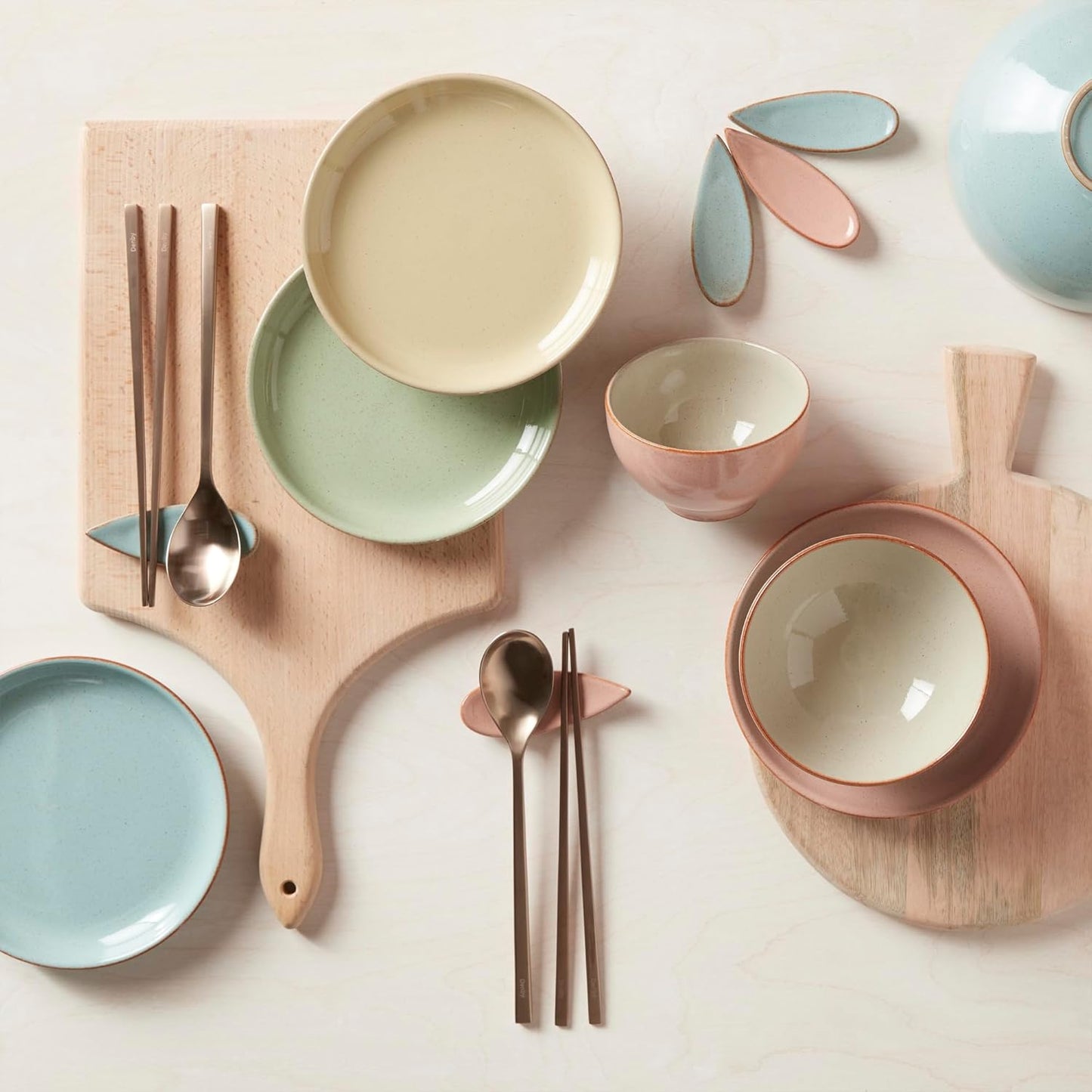 Denby Heritage Pavilion Medium Coupe Plate Dia. 210X25 Mm Light Blue