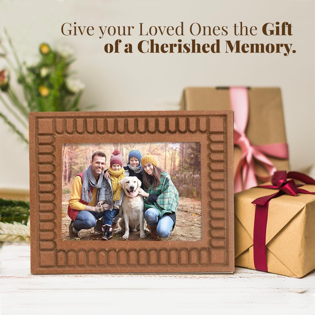 Folkulture Picture Frames | (5 x 7) Wooden Fall Picture Frame- Wall Decor | House Decor- Birthday Gift for mother | Large Picture Frames for Office Decor| Photo Frame Gifts for Women, Wedding.