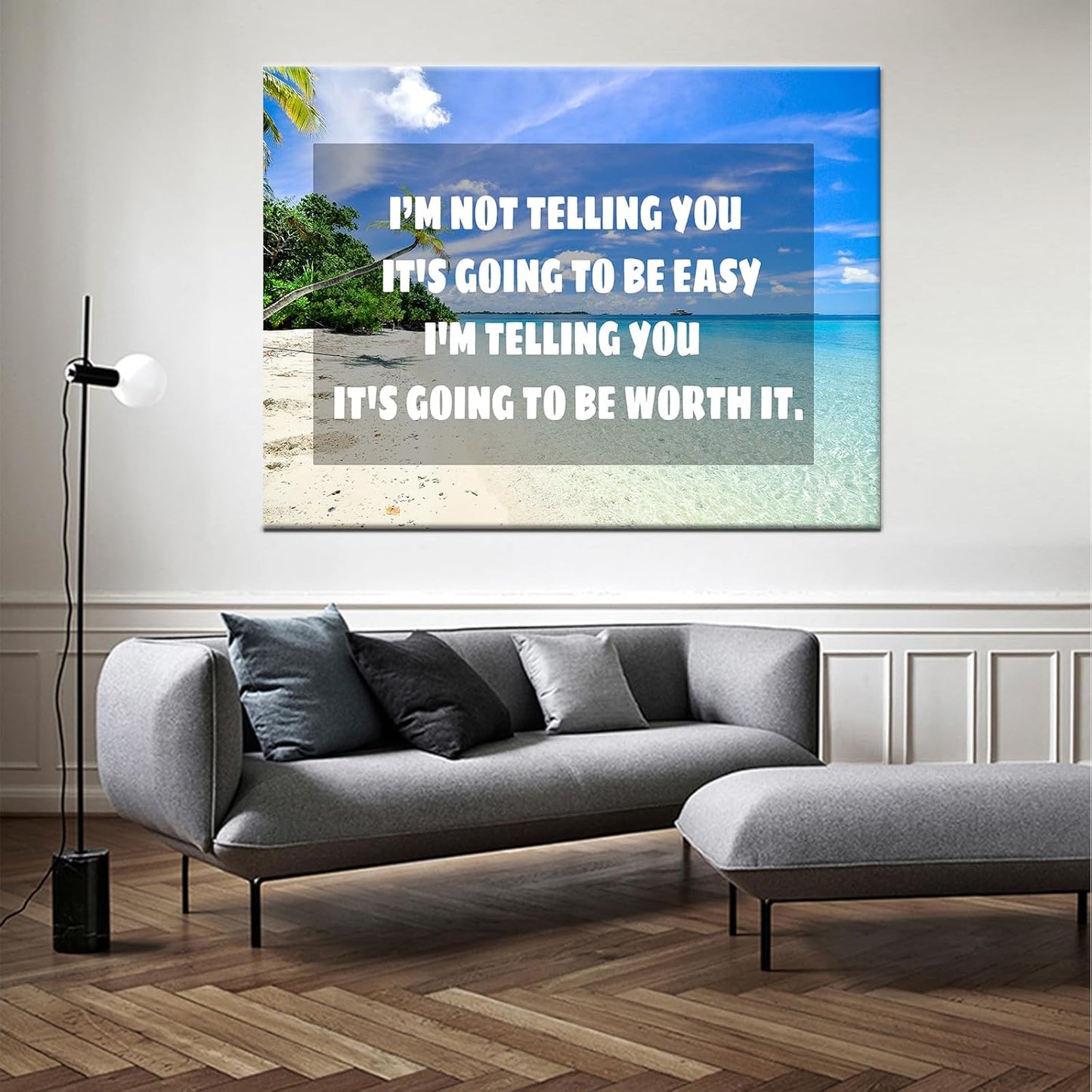 GoForArt Dream Big Motivational Canvas Wall Art, Inspirational Famous Quote Bedroom Living Room Decor, Positive Modern Landscape Mountain Office Dorm Room Poster Print (Motivational-10, 30.00" x 40.00")