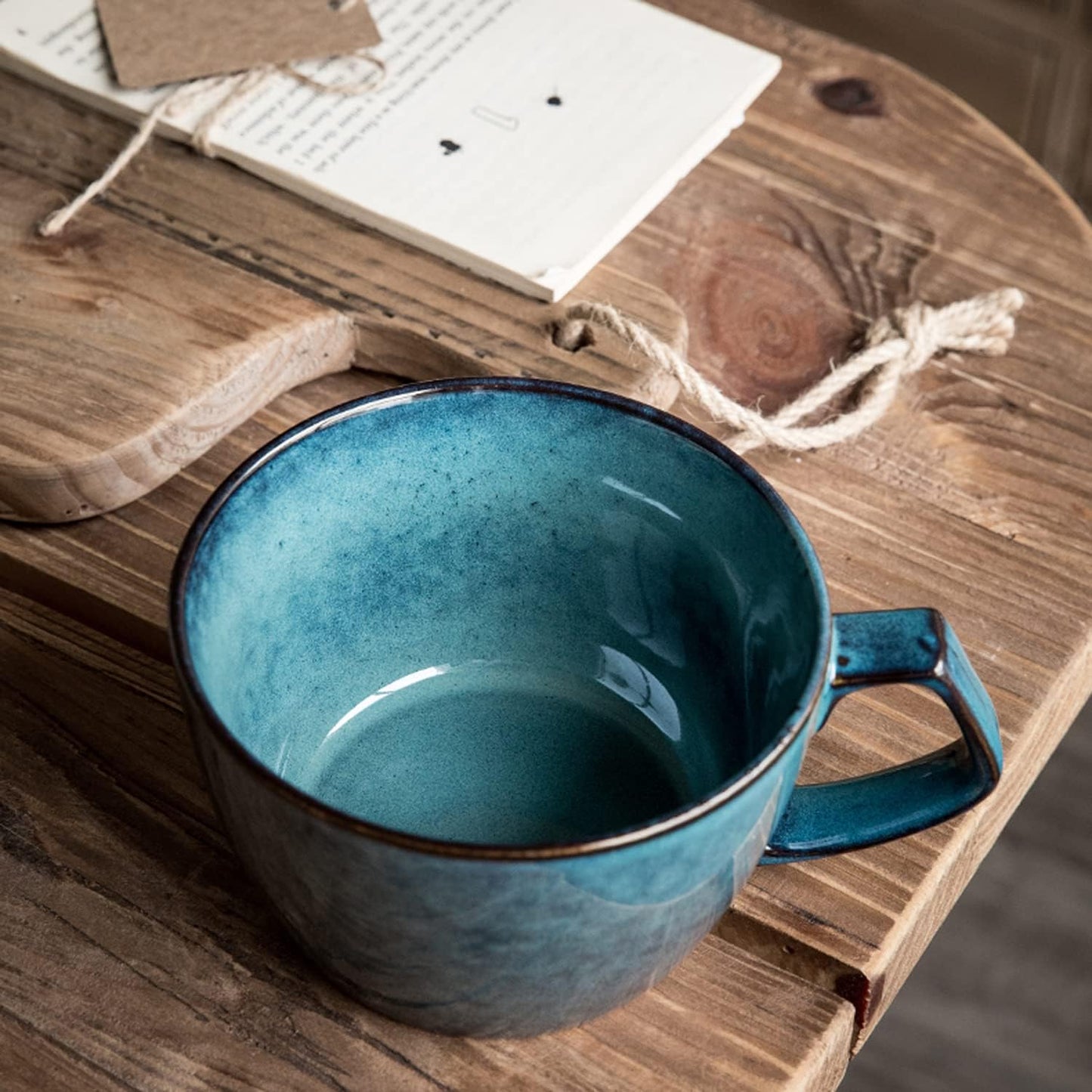 Large Soup Bowl with Handle, 700ml Coffee Mug, Cereal Breakfast Cup, Suitable for Milk Desserts, Oatmeal, Microwave Safe