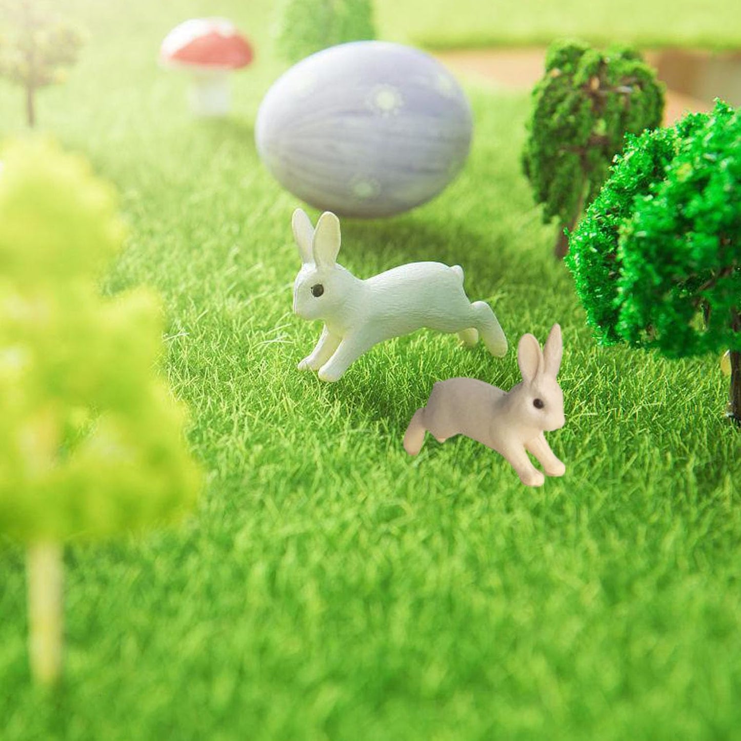 Fairy Garden Accessories, 28Pcs, Miniature Forest Kit, Tiny Resin Animal, Miniature Garden Figurines with Moss for DIY Craft, Desktop Decoration